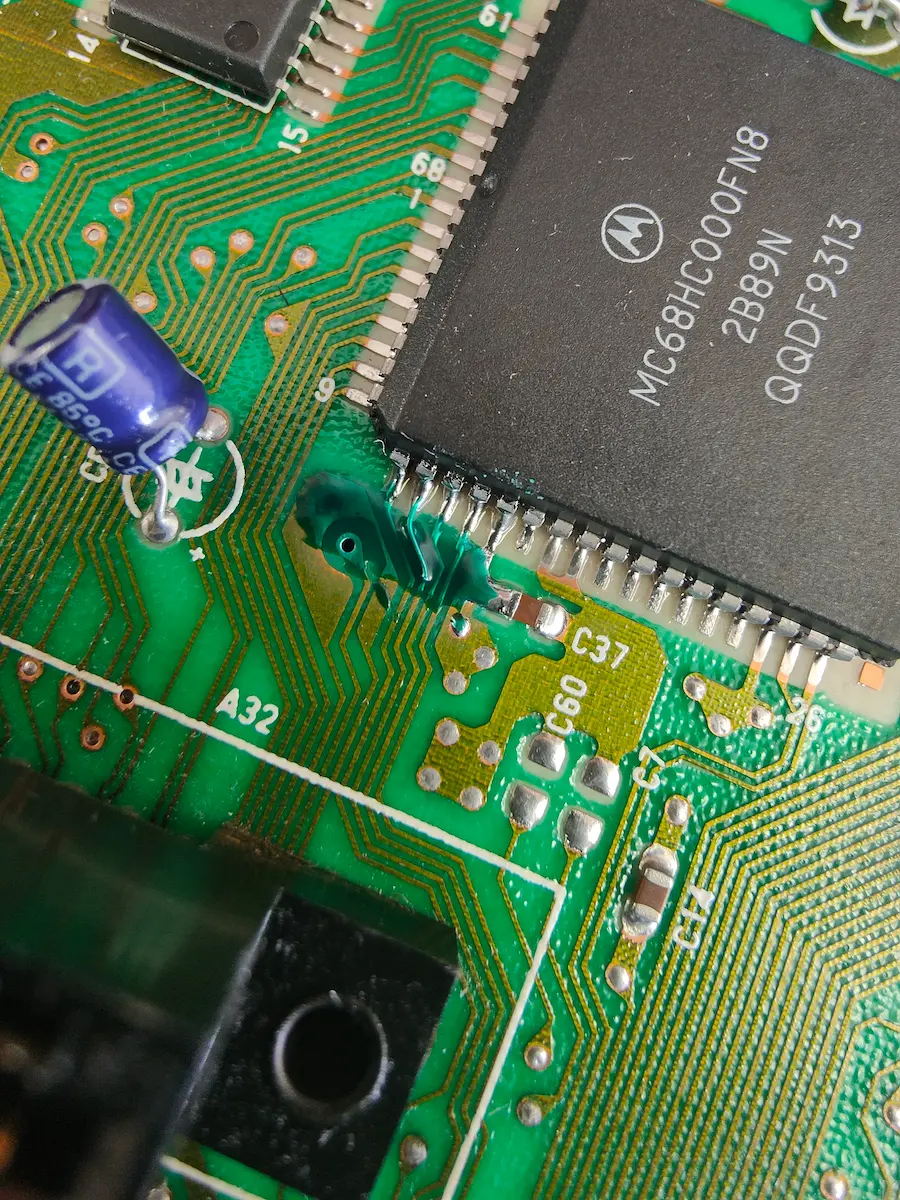 Reparación protegida con máscara UV